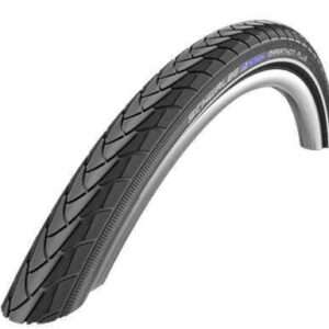 Schwalbe | Marathon plus reflectie (Smartguard 5mm Anti-lek), Zwart met reflectie, 20x1.75, ETRTO 47-406