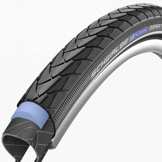 Schwalbe | Marathon Plus (Smartguard 5mm anti-lek), Zwart met reflectie, 28x1.50, ETRTO 40-622