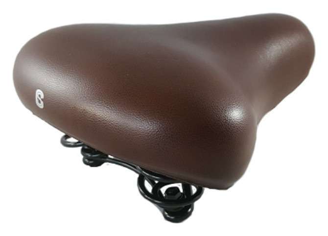 Selle Comfort | City zadel unisex gel/staal bruin