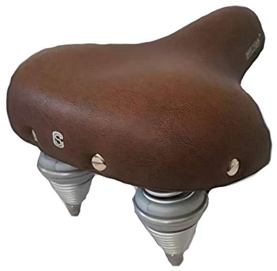 Selle Comfort | Retro Medium zadel bruin. Met smart foam techniek, zonder strop