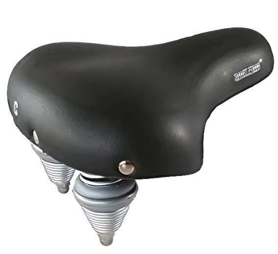 Selle Comfort | Retro Fietszadel 27 x 24,5 cm Foam Zwart