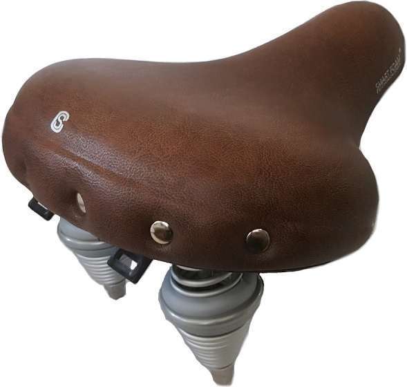 Selle Comfort | Retro XL Fietszadel Foam Bruin