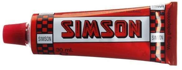 Simson | Solutie in Knijptube Sneldrogend 30 ml Rood/wit