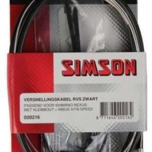 Simson | Versnellingskabel set Nexus 1700/2150 mm zwart/zilver