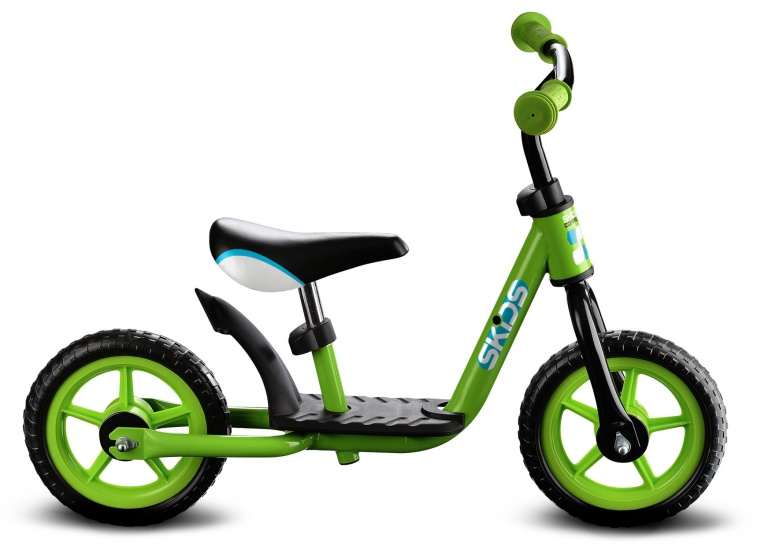 Loopfiets met 2 wielen 10 Inch Junior Groen/Zwart