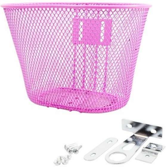 KGS | Kinderfietsmand 8,5 liter Staal Roze
