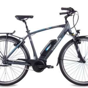 Tretwerk | Elektrische Dames Stadsfiets E-Rounder N7 28 Inch 53 cm Heren 7V V-Brakes Grijs