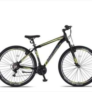Umit | Mountainbike 4 Motion 27.5 Inch 47 cm Unisex 21V V-Brakes Zwart/Geel