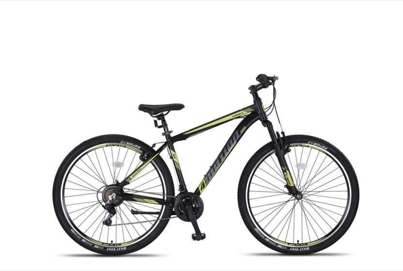 Umit | Mountainbike 4 Motion 27.5 Inch 47 cm Unisex 21V V-Brakes Zwart/Geel