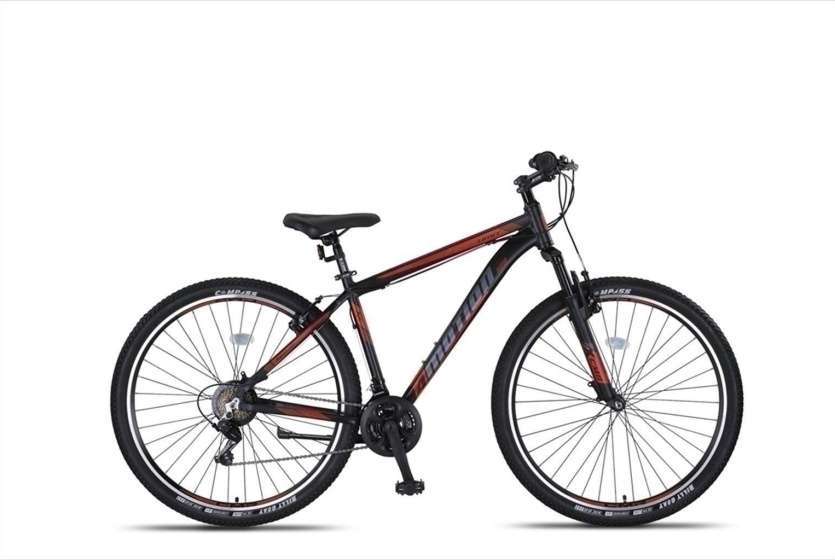 Umit | Mountainbike 4 Motion 27.5 Inch 47 cm Unisex 21V V-Brakes Zwart/Rood