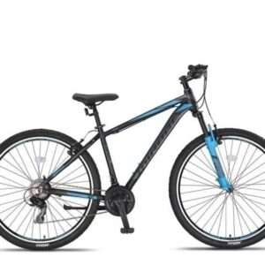 Umit | Mountainbike Mirage Cropped 27.5 Inch 50 cm Unisex 21V V-Brakes Zwart/Blauw