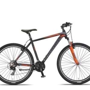 Umit | Mountainbike Mirage Oversized 27.5 Inch 50 cm Unisex 21V V-Brakes Zwart/Oranje