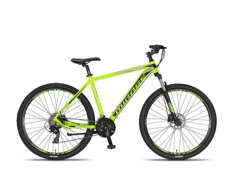 Umit | Mountainbike Mirage 29 Inch 50 cm Unisex 21V Hydraulische schijfrem Lime/Zwart