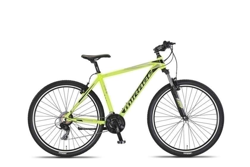 Umit | Mountainbike Mirage Oversized 29 Inch 50 cm Unisex 21V V-Brakes Lime/Zwart