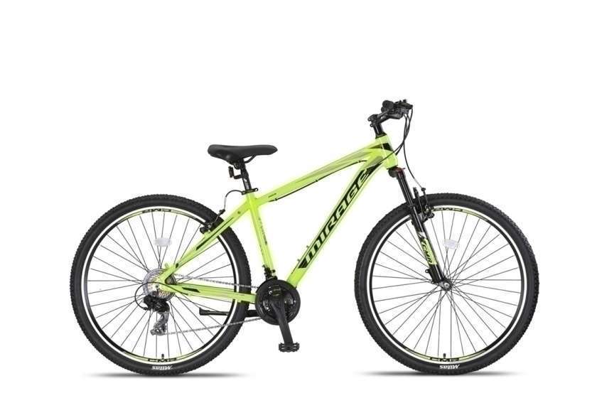 Umit | Mountainbike Mirage Cropped 29 Inch 46 cm Unisex 21V V-Brakes Lime/Zwart