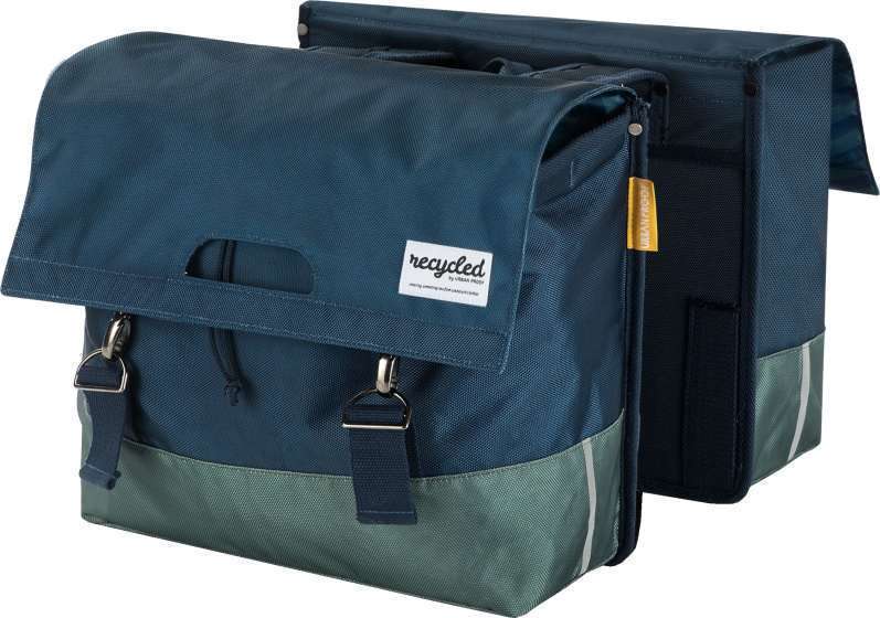 Urban Proof | Dubbele Fietstas Gerecycled Pet 40 liter Vibrant Blue