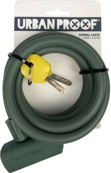 Urban Proof | Spiral Lock 12 mm* 150 cm Matgroen