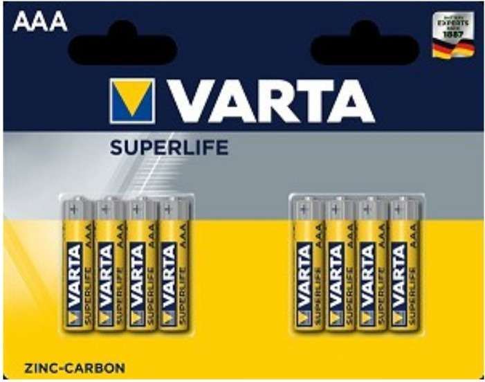 Varta | Superlife R03 AAA batterijen 8 stuks