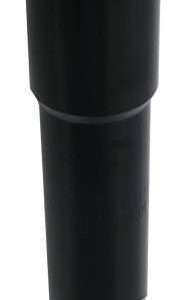 Adapter 22,2 / 140 / 25,4 mm Aluminium Zwart