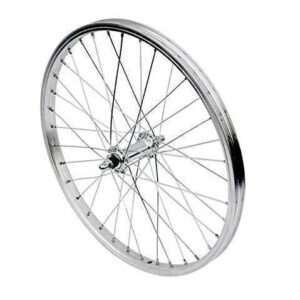 Voorwiel 20 X 1.75 velgrem aluminium 36g zilver