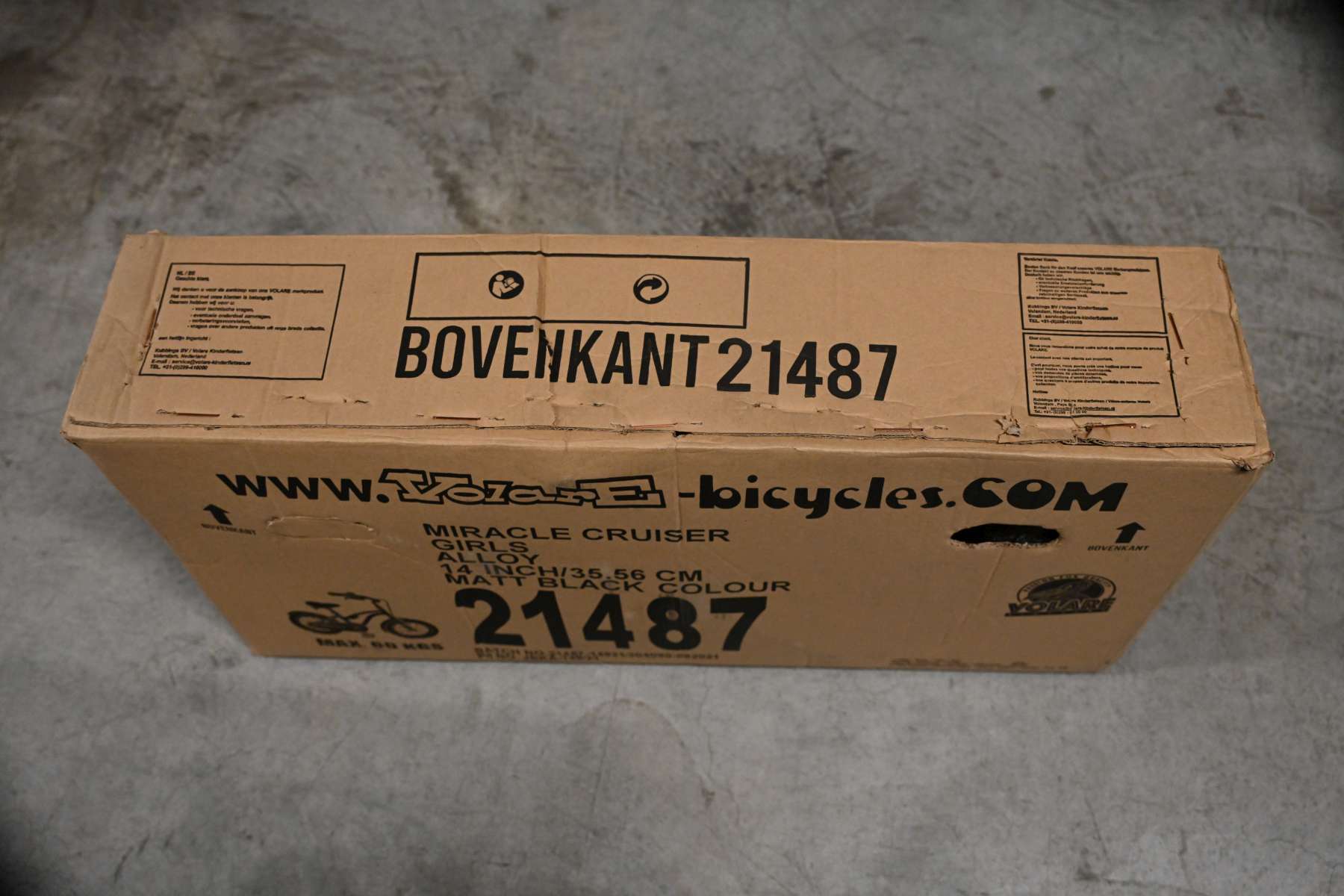 Volare | Meisjes Kinderfiets Miracle, 14 inch, Mat Zwart, Prime Collection - Afbeelding 18