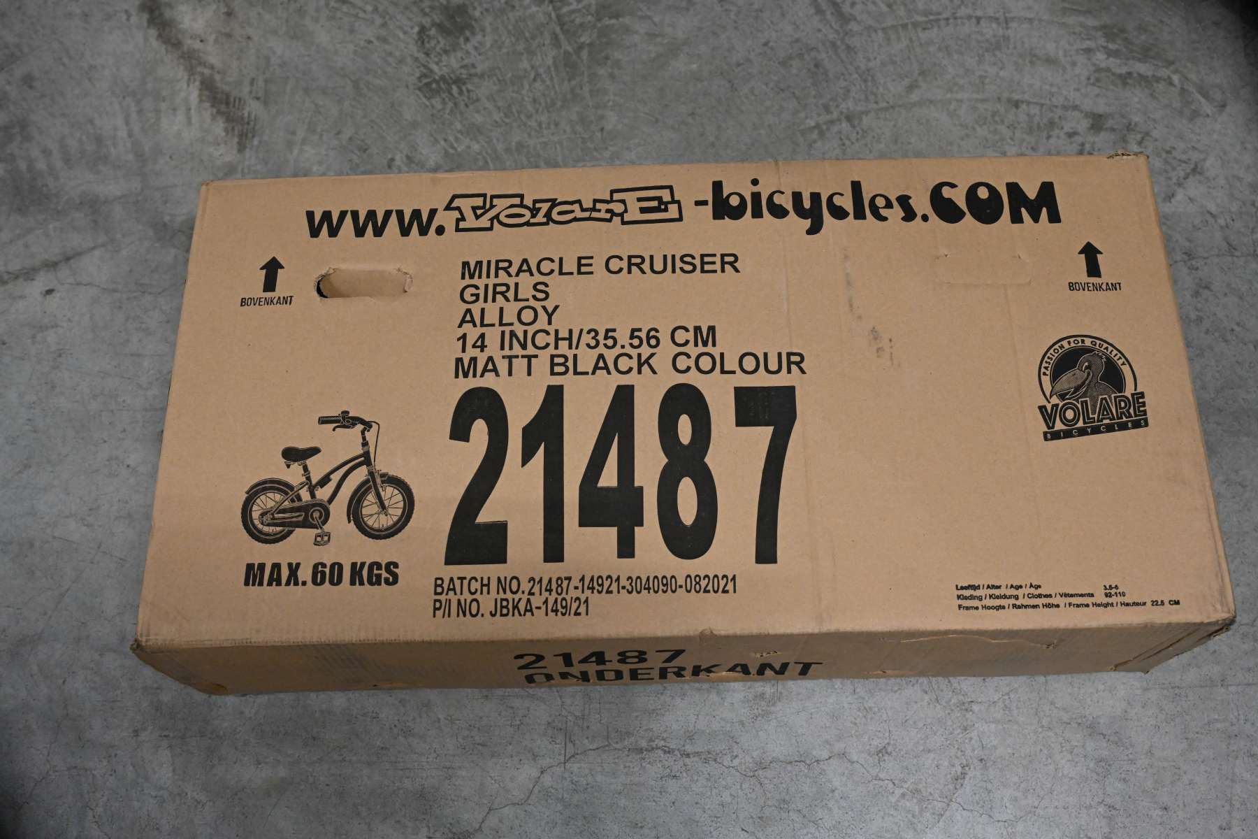 Volare | Meisjes Kinderfiets Miracle, 14 inch, Mat Zwart, Prime Collection - Afbeelding 16