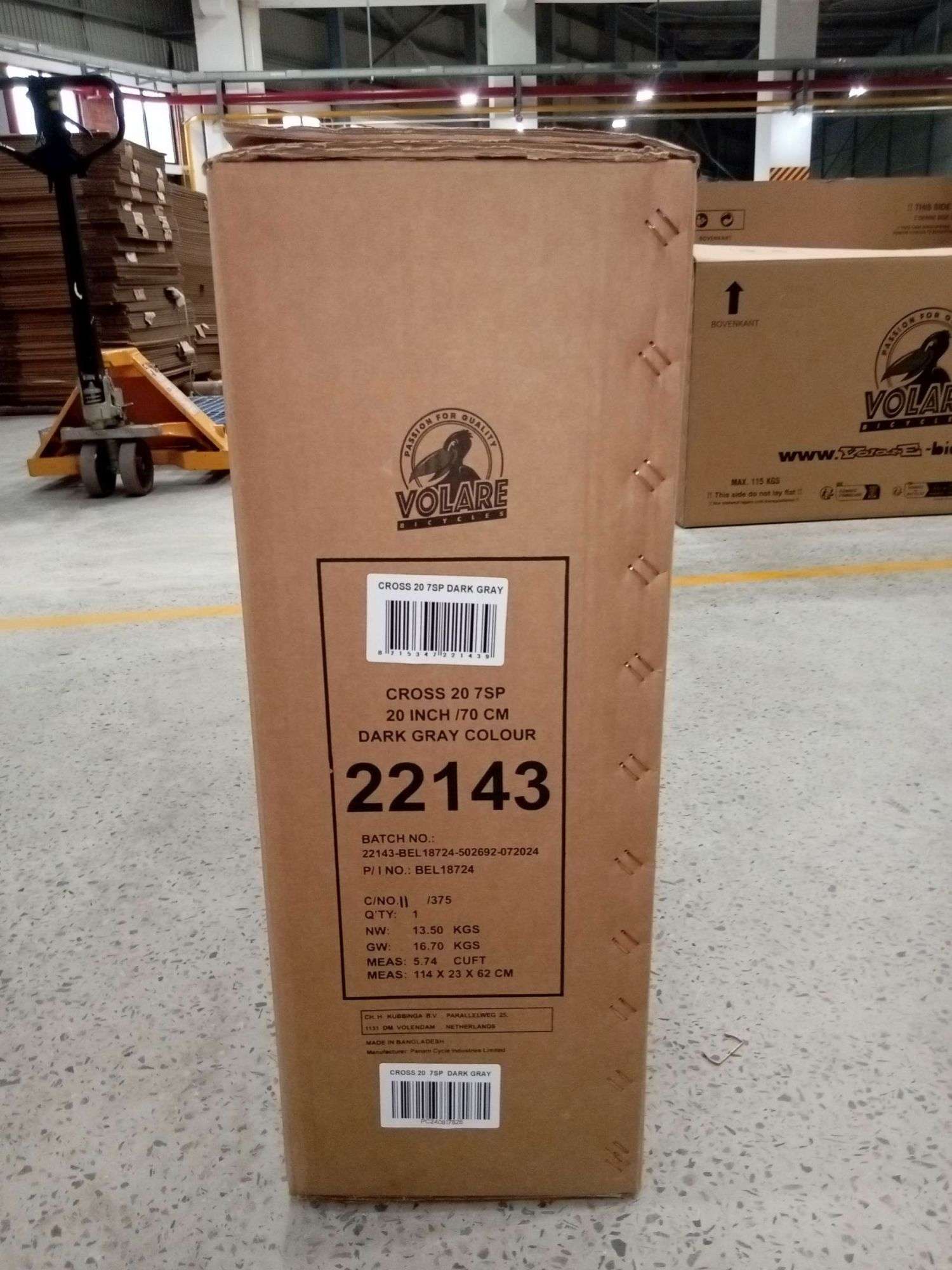 Volare | Jongens Kinderfiets Cross, 20 inch, Grijs, 6 versnellingen - Afbeelding 21