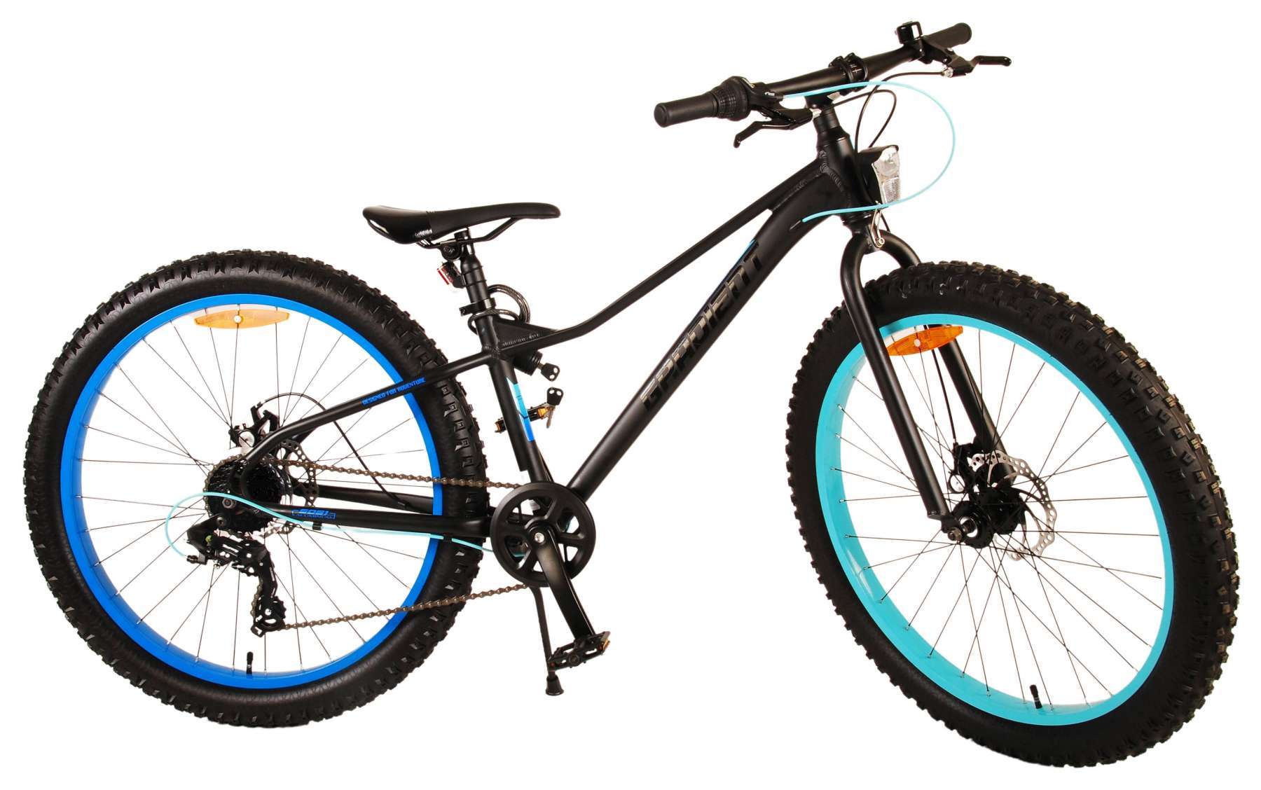 Volare | Jongens Kinderfiets Gradient, 26 inch, Zwart Blauw, 7 speed, Prime Collection - Afbeelding 15