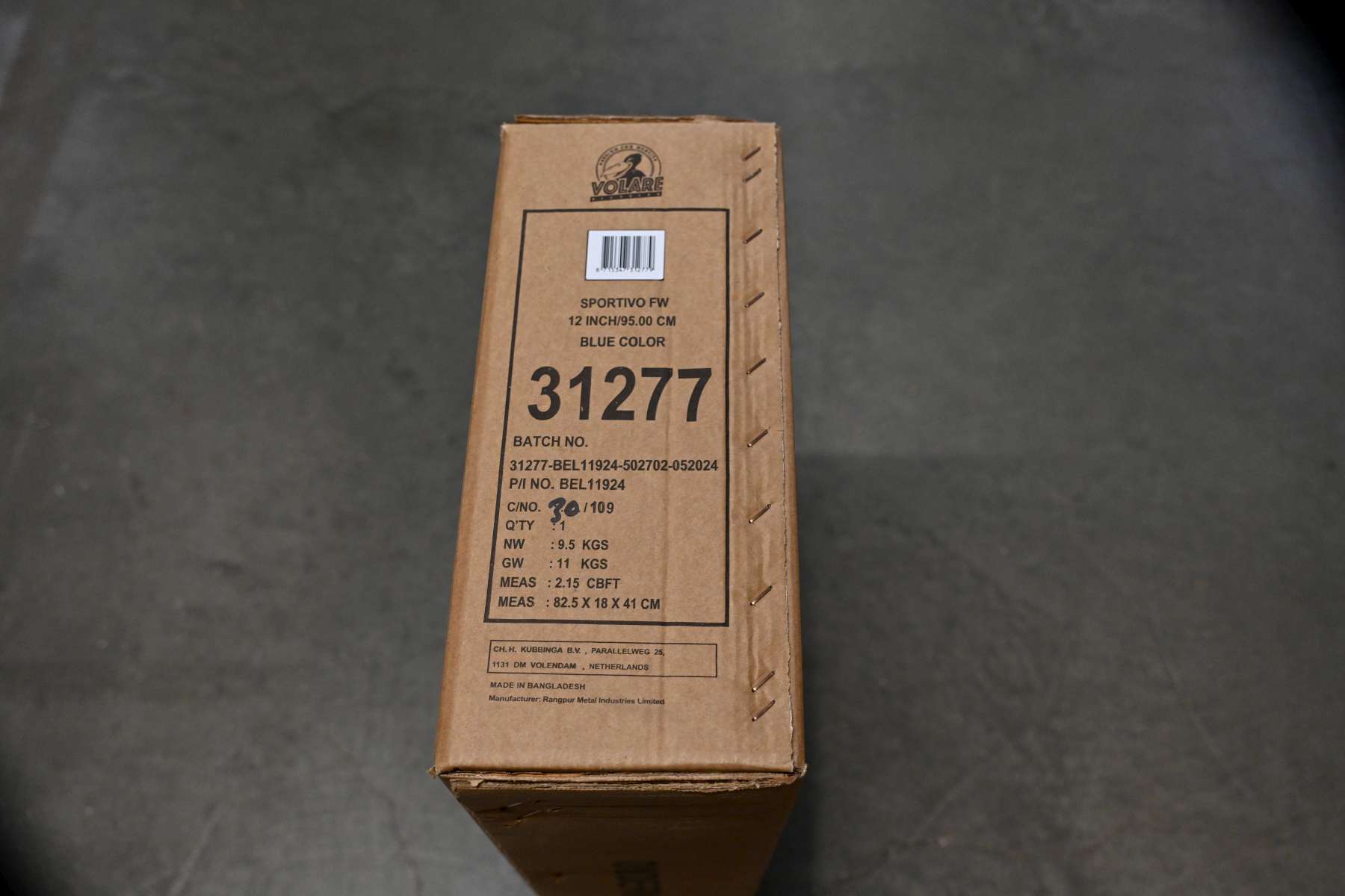 Volare | Jongens Kinderfiets Sportivo, 12 inch, Blauw Zwart, Twee Handremmen - Afbeelding 11