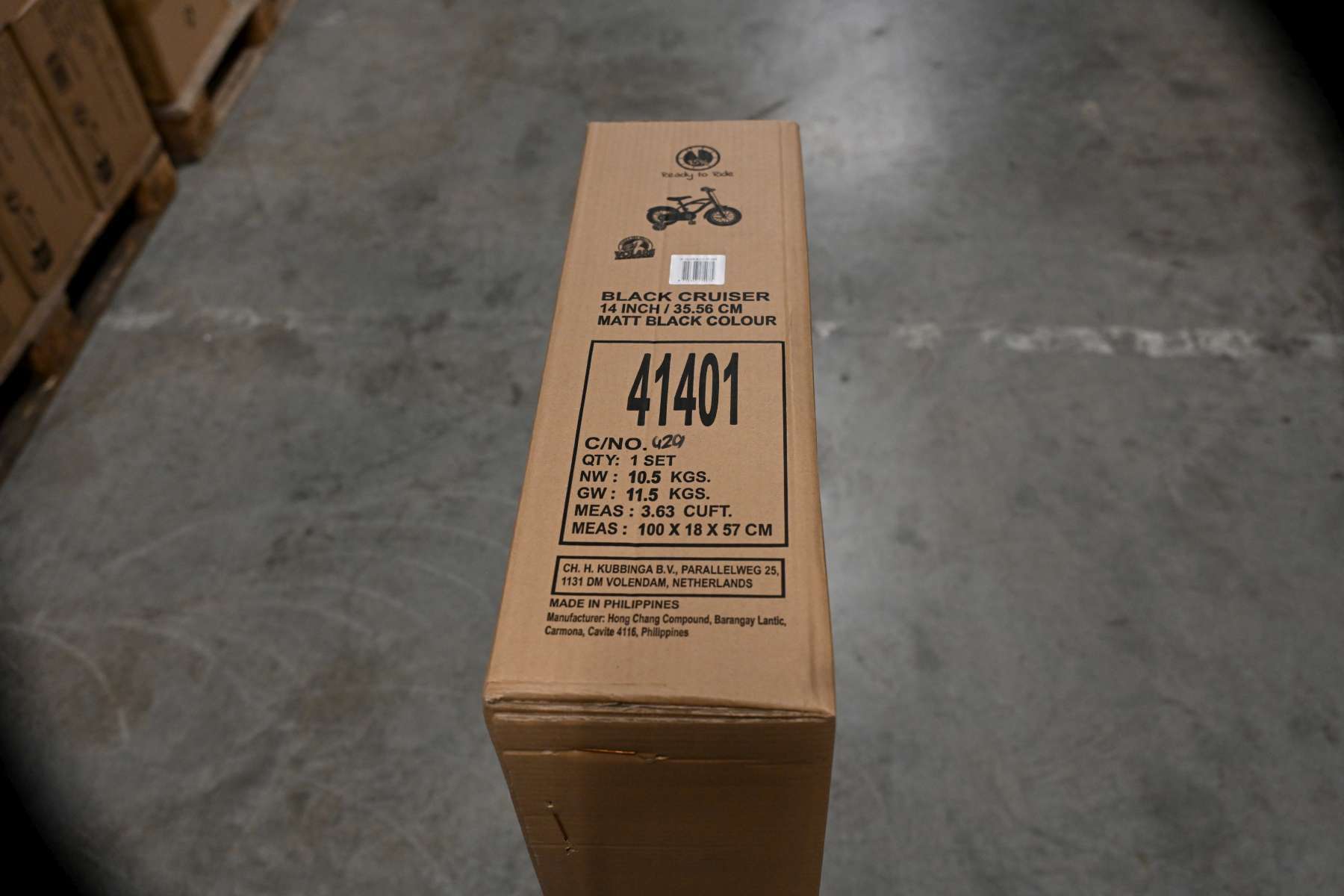 Volare | Jongens Kinderfiets Black Cruiser, 14 inch, Zwart - 95% afgemonteerd - Afbeelding 3