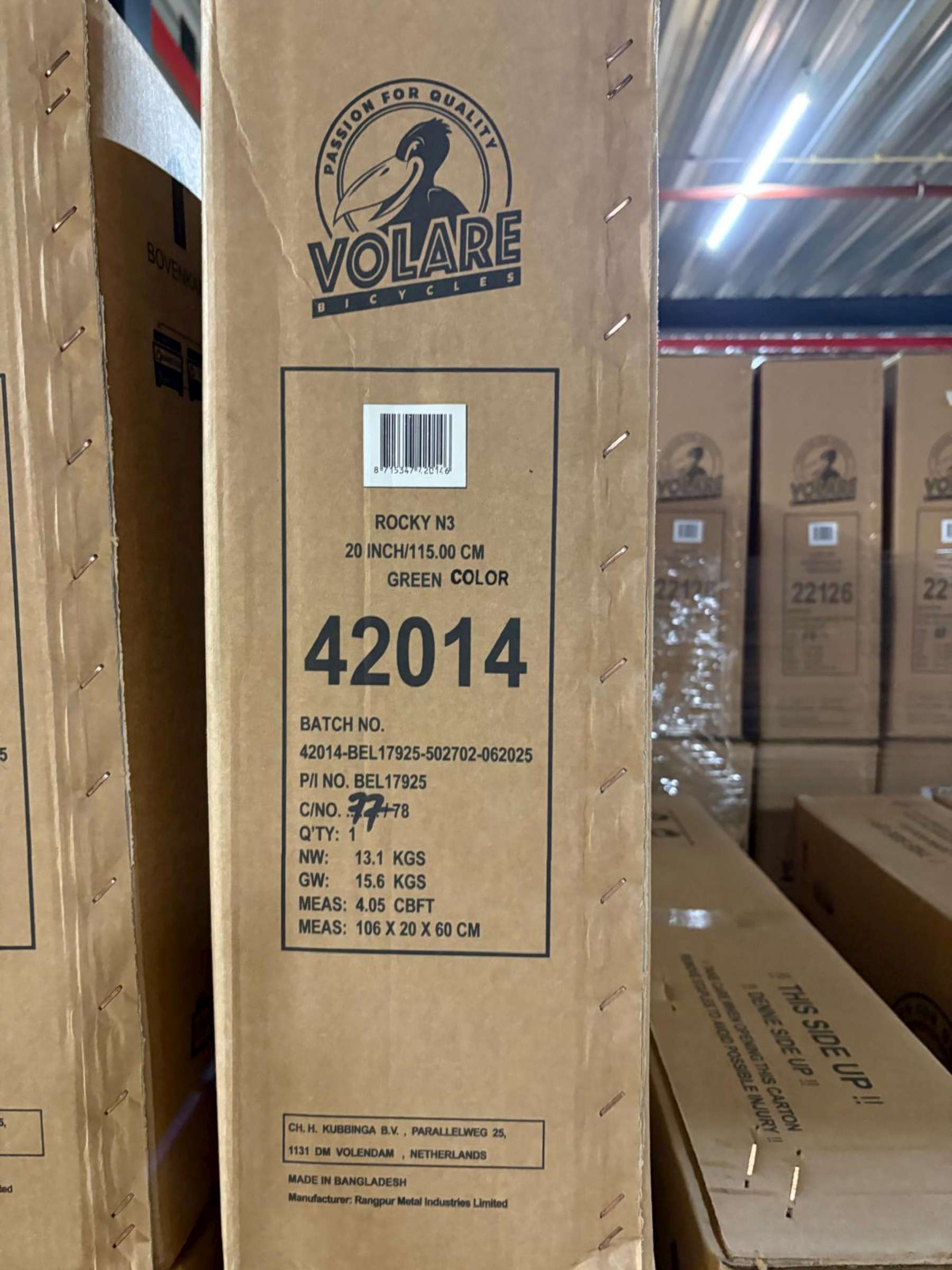 Volare Rocky Kinderfiets - 20 inch - 3 speed - Groen/Grijs - Afbeelding 12