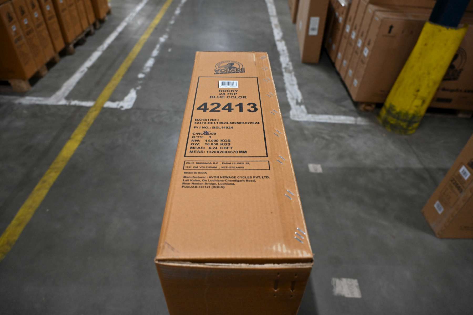 Volare | Jongens Kinderfiets Rocky, 24 inch, Blauw, 7 speed - Afbeelding 14