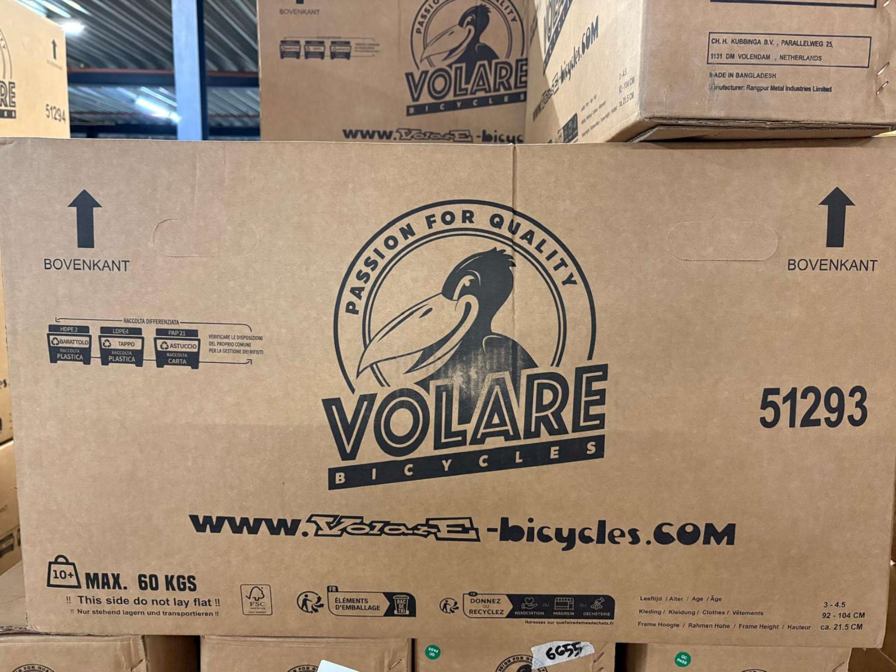 Volare | Meisjes Kinderfiets Blossom, 12 inch, Roze, Twee handremmen - Afbeelding 13