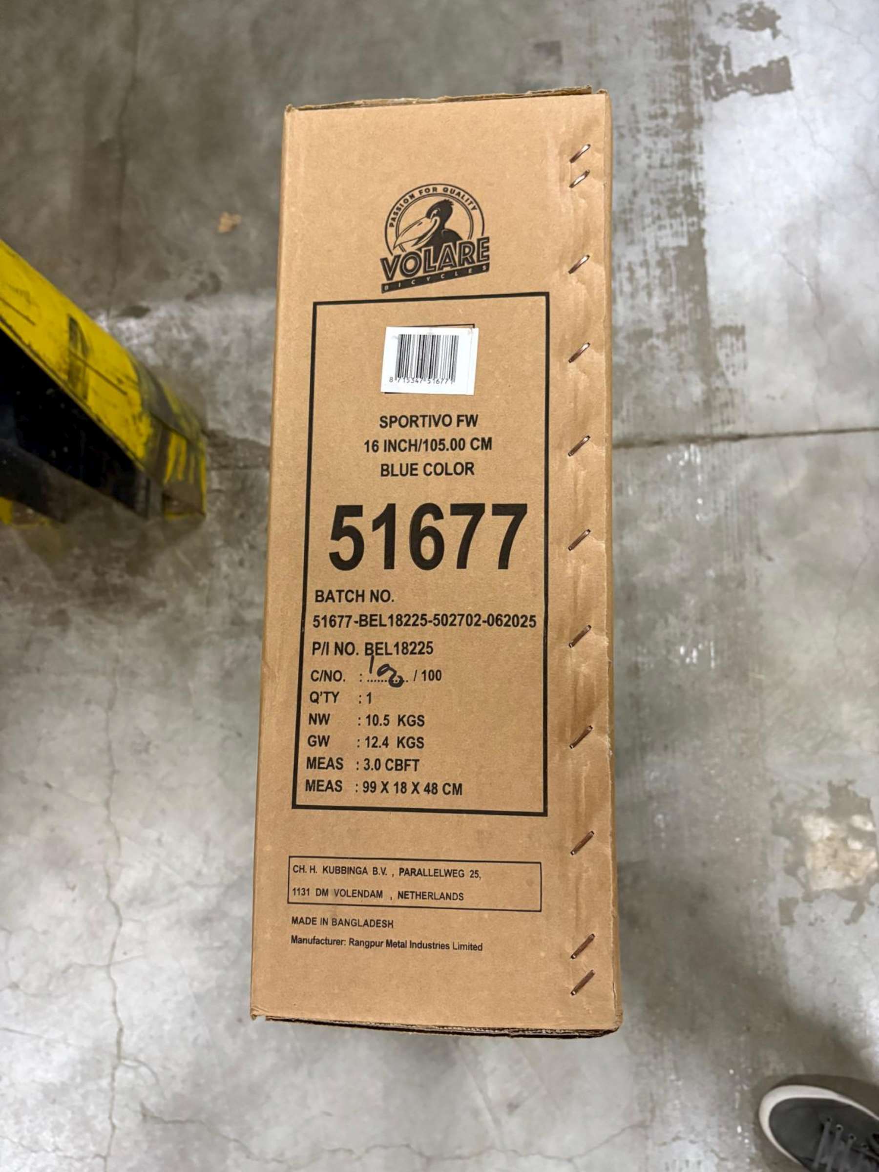 Volare | Jongens Kinderfiets Sportivo, 16 inch, Blauw Zwart, Twee Handremmen - Afbeelding 11