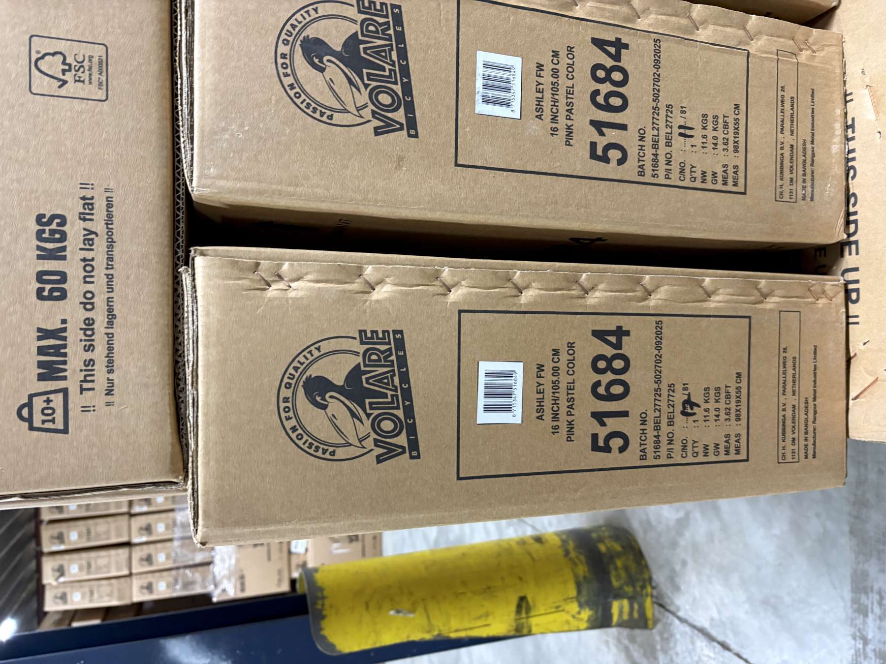 Volare | Meisjes Kinderfiets Ashley, 16 inch, Roze, Twee Handremmen - Afbeelding 11