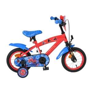 Marvel | Jongens Kinderfiets Spider-Man, 12 inch, Blauw/Rood