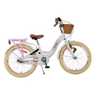 Volare | Meisjes Kinderfiets Blossom, 20 inch, Wit, Nexus 3 versnellingen