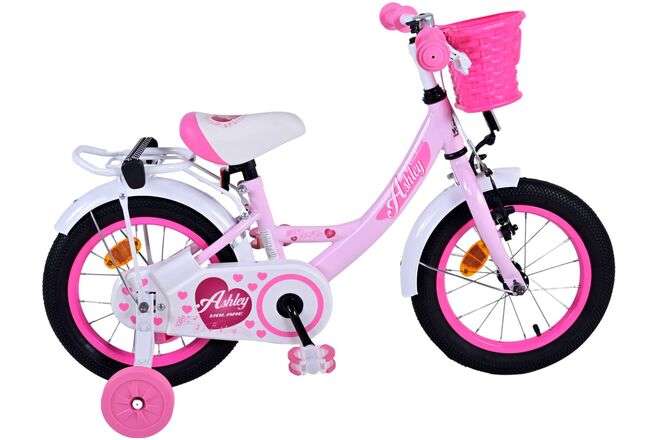 Volare | Meisjes Kinderfiets Ashley, 14 inch, Roze