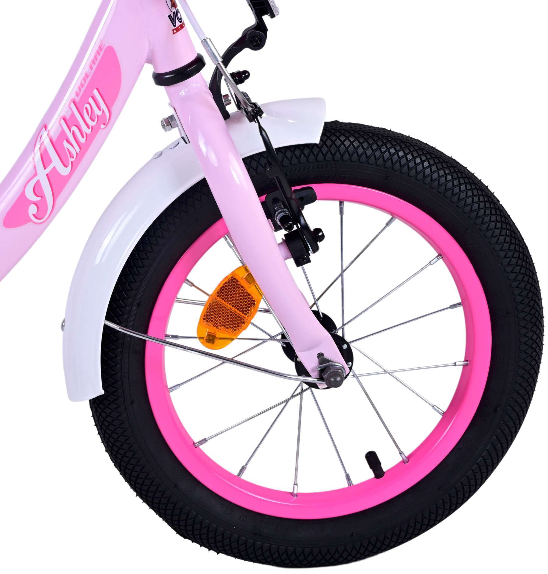 Volare | Meisjes Kinderfiets Ashley, 14 inch, Roze - Afbeelding 3