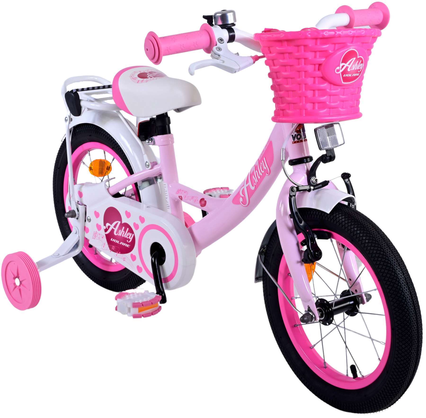 Volare | Meisjes Kinderfiets Ashley, 14 inch, Roze - Afbeelding 5