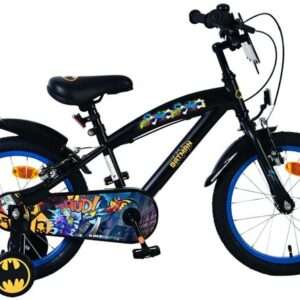 Warner Bros | Jongens Kinderfiets Batman, 16 inch, Zwart, 2 handremmen
