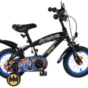 Warner Bros | Jongens Kinderfiets Batman, 12 inch, Zwart, Twee handremmen