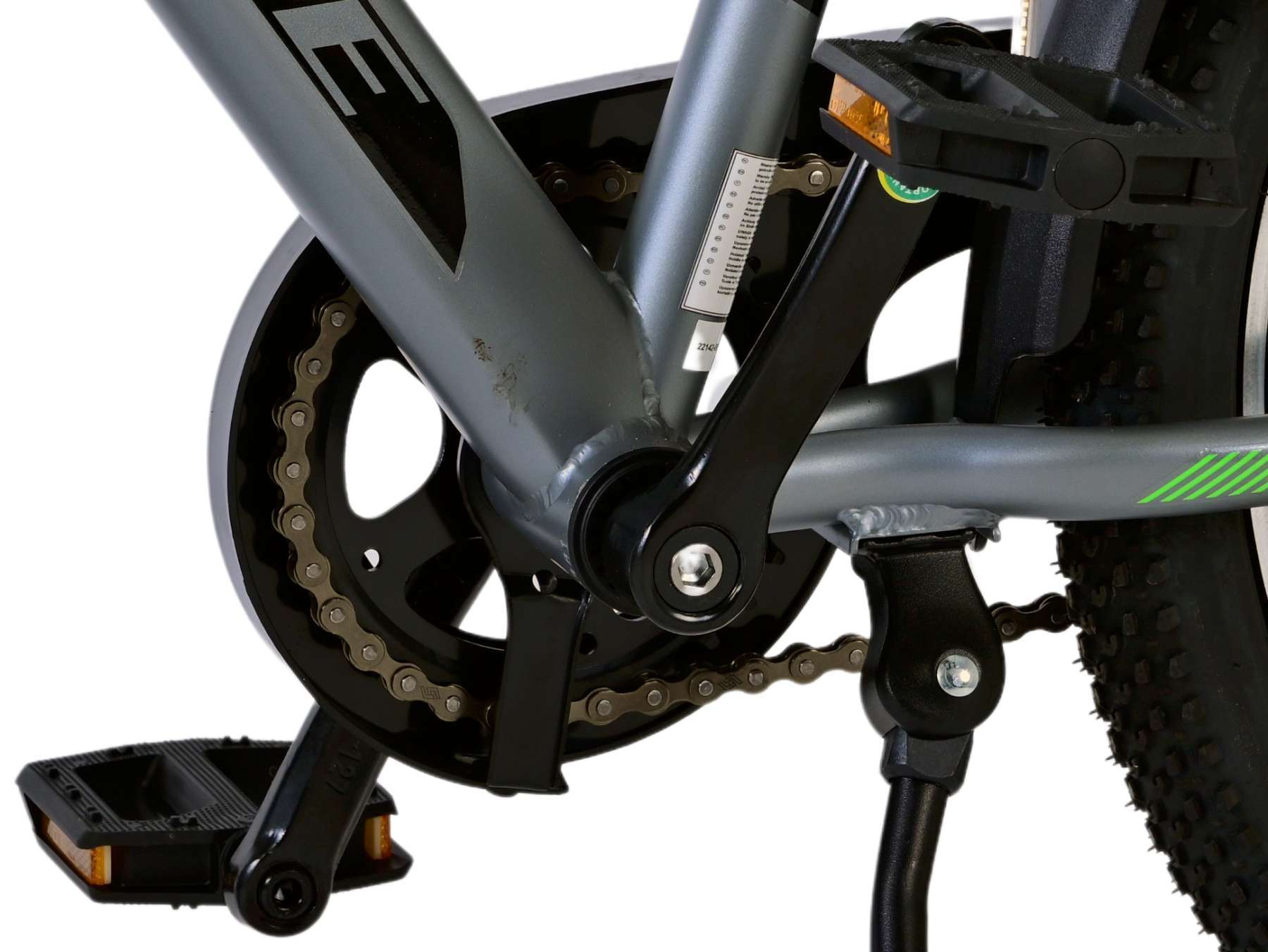 Volare | Jongens Kinderfiets Cross, 20 inch, Donker Grijs - Afbeelding 10