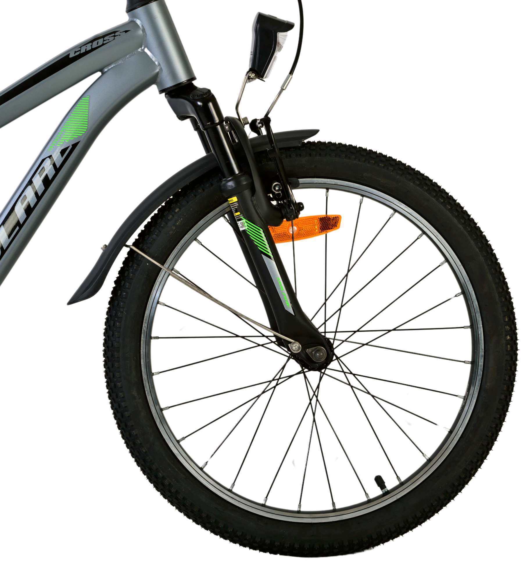 Volare | Jongens Kinderfiets Cross, 20 inch, Donker Grijs - Afbeelding 3