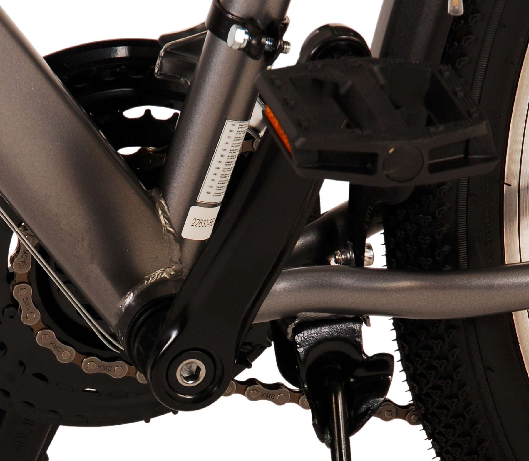 Volare | Jongens Kinderfiets Cross, 26 inch, Grijs, 21 versnellingen, Twee handremmen - Afbeelding 17