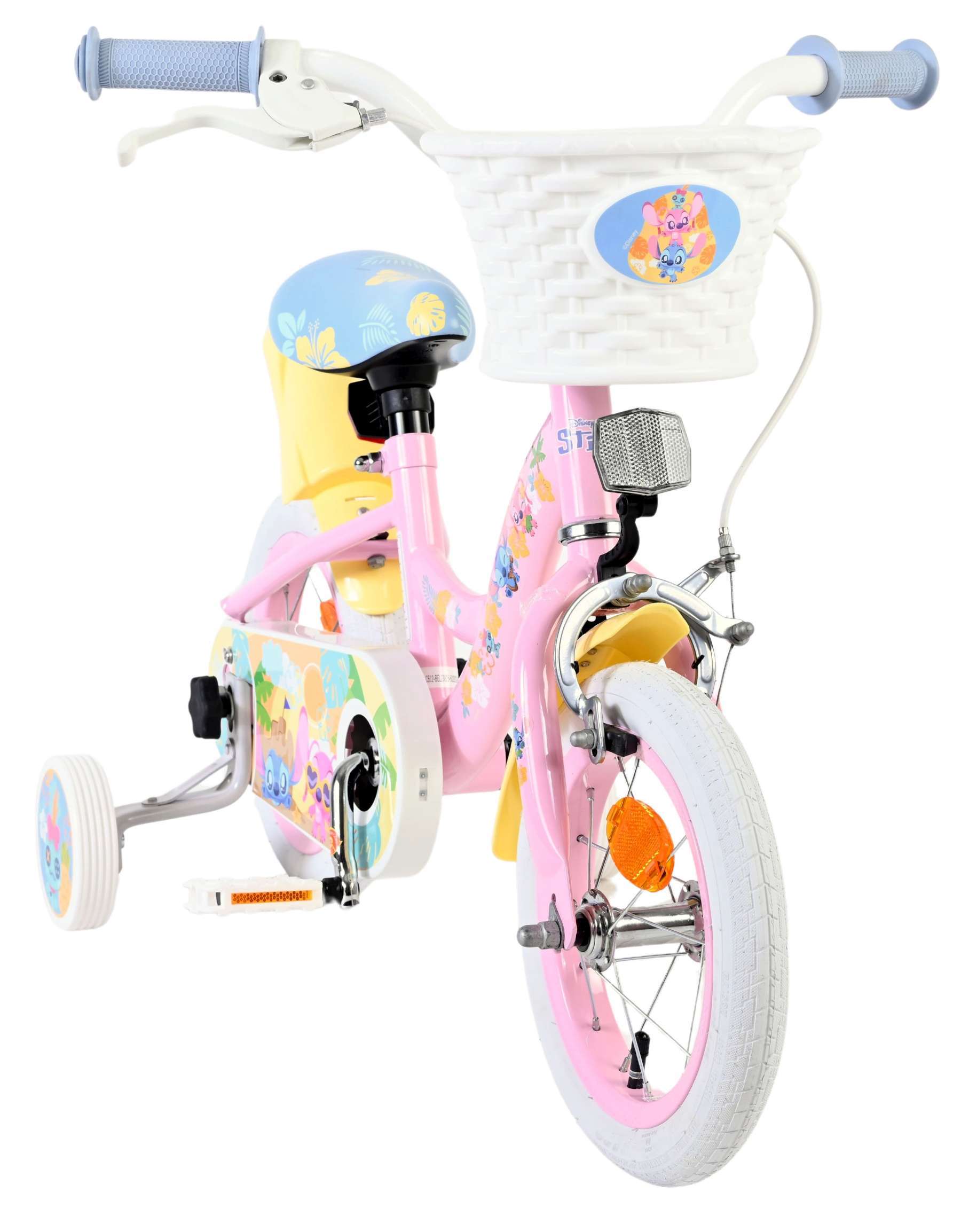 Disney | Meisjes Kinderfiets Stitch, 12 inch, Roze - Afbeelding 5