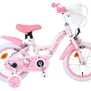 Sanrio | Hello Kitty Meisjes Kinderfiets, 14 inch, Roze, Twee handremmen