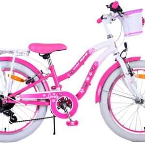 Volare | Meisjes Kinderfiets Lovely, 20 inch, Roze, 7 versnellingen