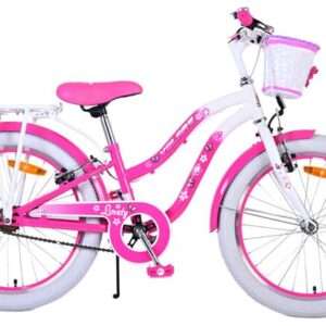 Volare | Meisjes Kinderfiets Lovely, 20 inch, Roze, Twee handremmen