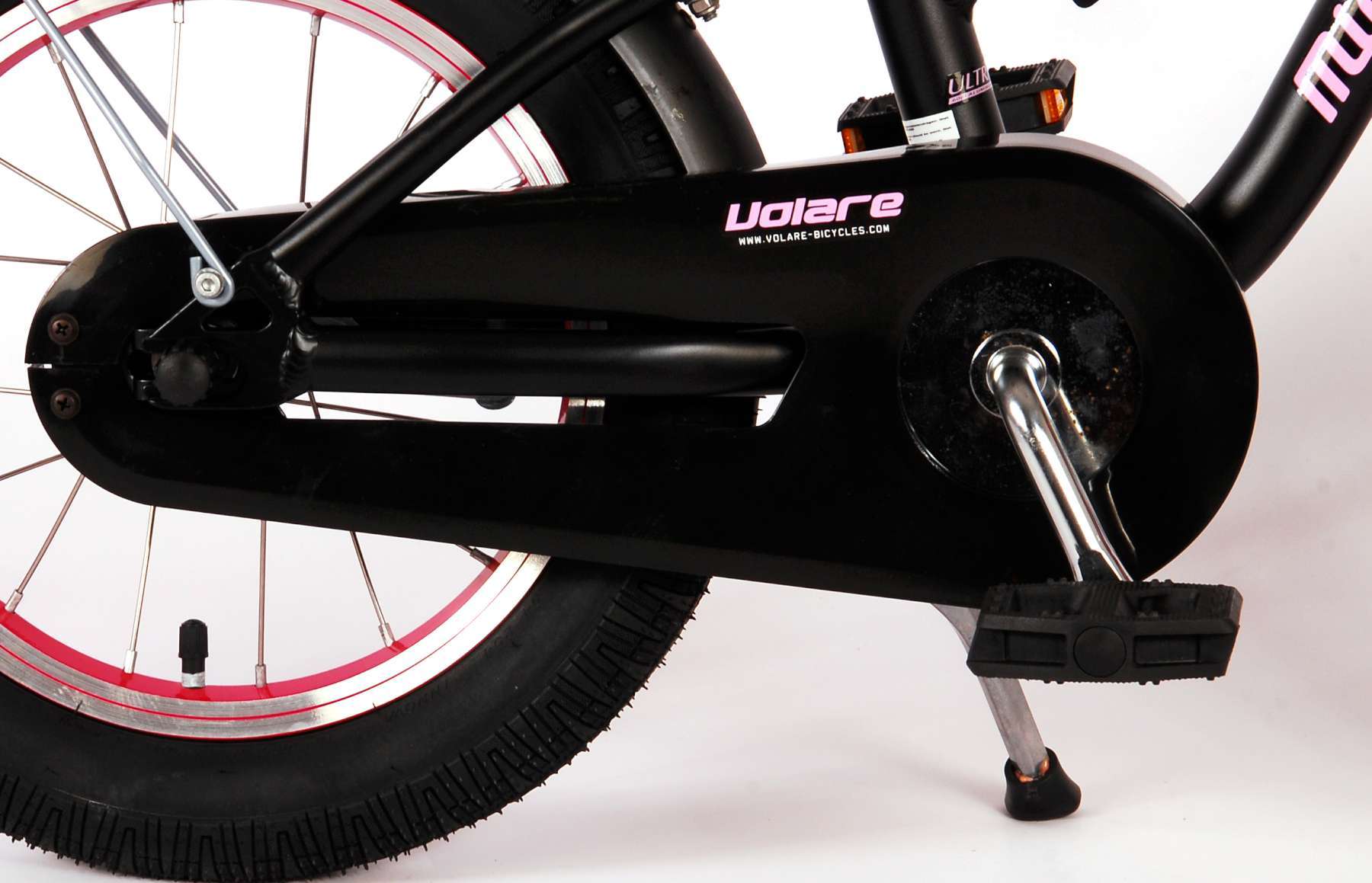 Volare | Meisjes Kinderfiets Miracle, 14 inch, Mat Zwart, Prime Collection - Afbeelding 6